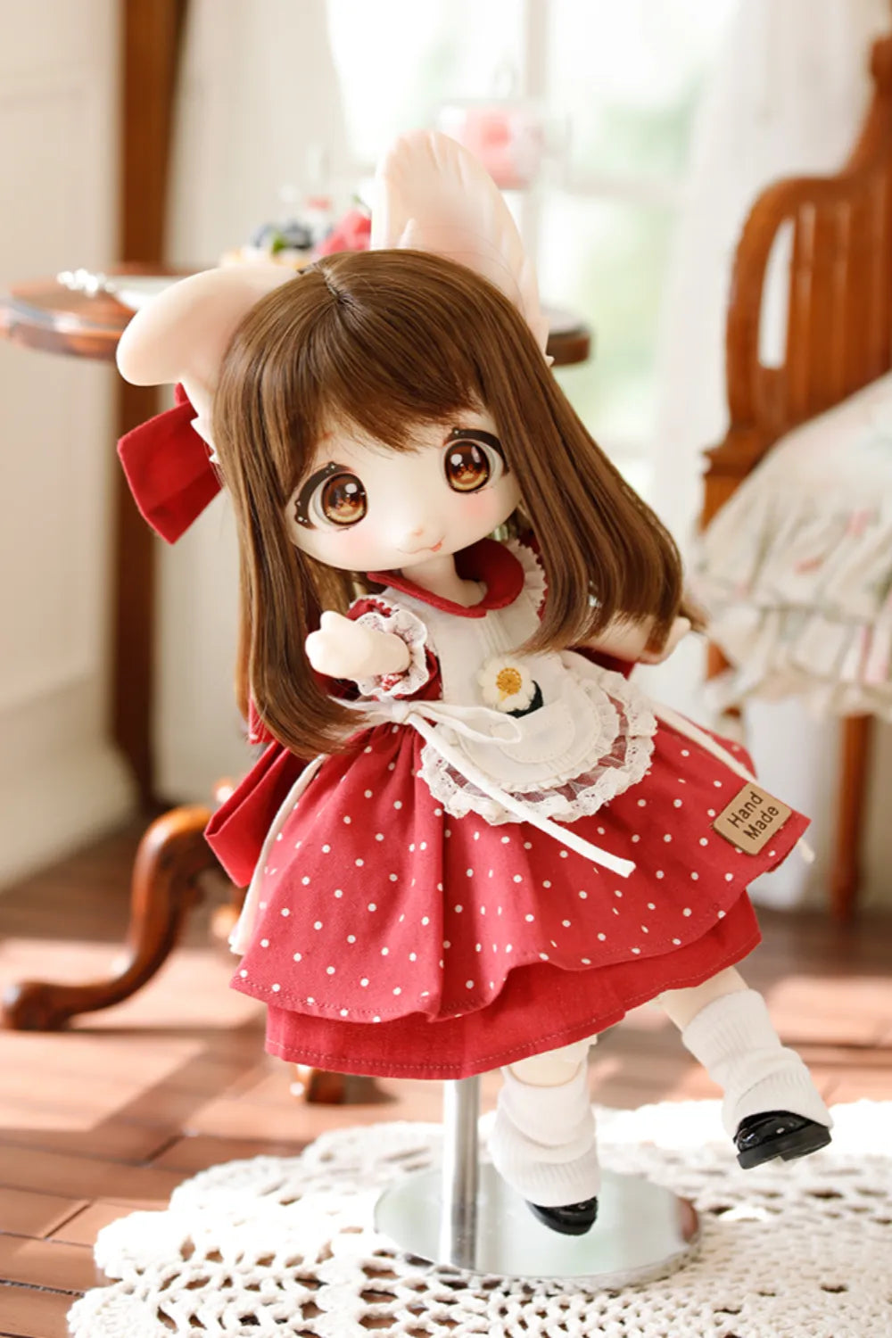 Polka Dot Girl 1/6 BJD Doll Outfit Set
