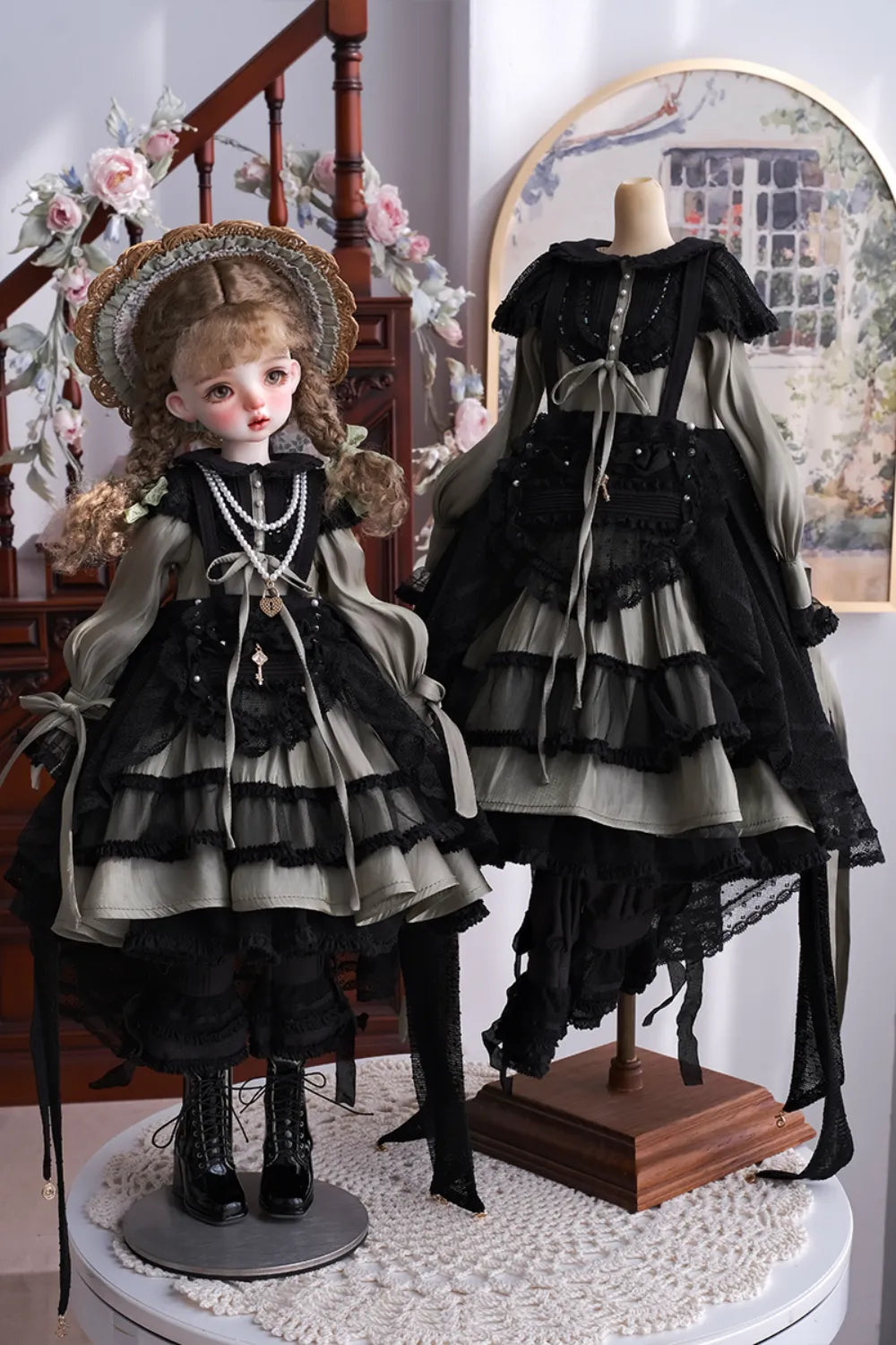 Rose Garden Alice 1/3 & 1/4 BJD Doll Outfit Set