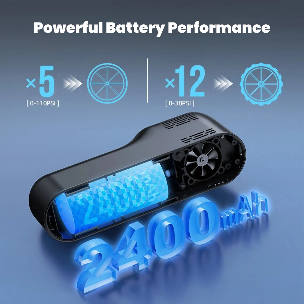 High-Capacity Electric Bike Pump